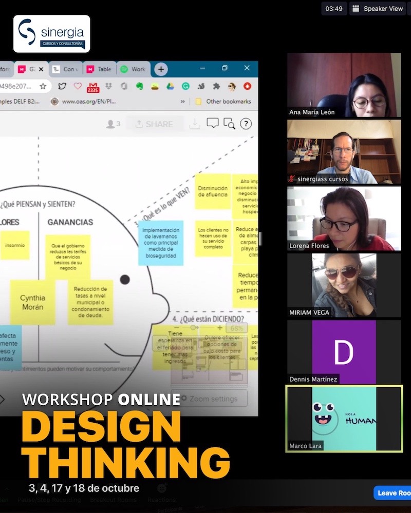 Design thinking workshop online michael muller ecuador colombia peru mexico taller curso